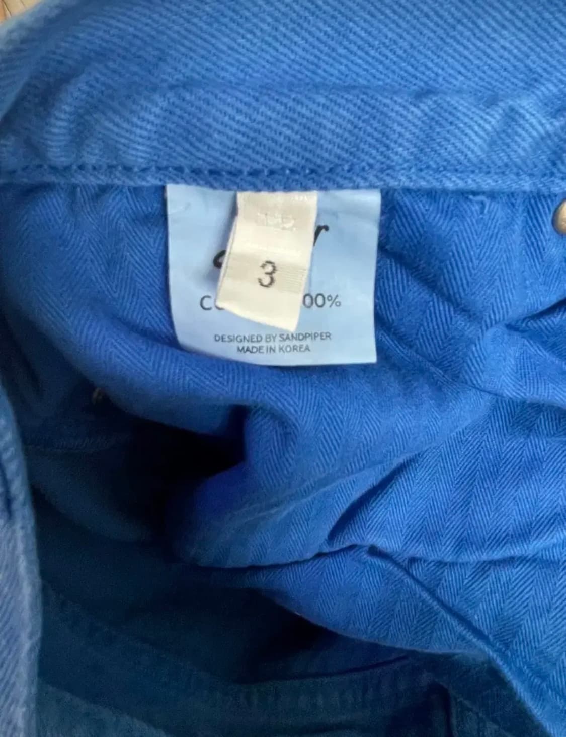 샌드파이퍼 틴 데님 데미지버전 상품이미지3