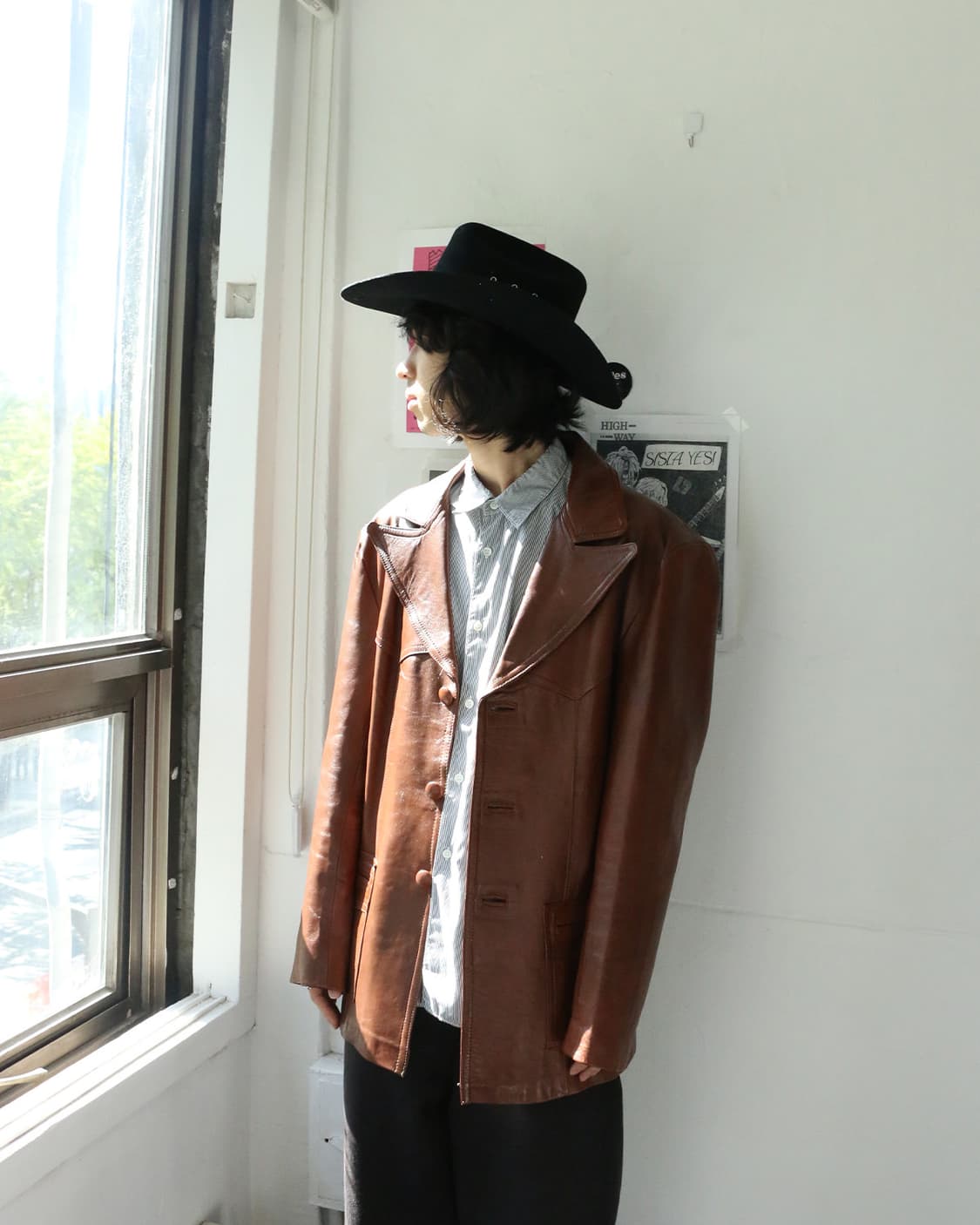 빈티지 웨스턴 레더 블레이저 자켓 상품이미지2
