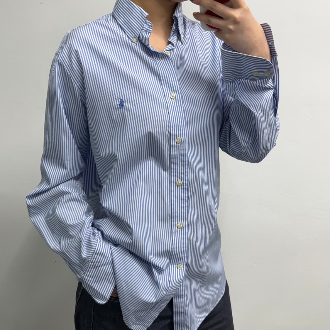 [L] 폴로 스트라이프 셔츠 상품이미지2