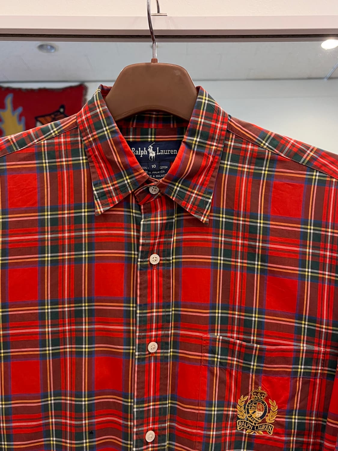 Polo ralph lauren 폴로 랄프로렌 자수 체크 셔츠 상품이미지2