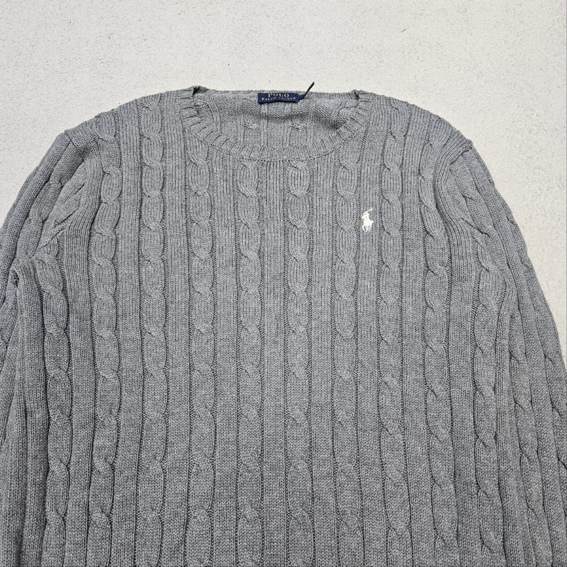 폴로 랄프 로렌 신형 케이블 니트 M 상품이미지4