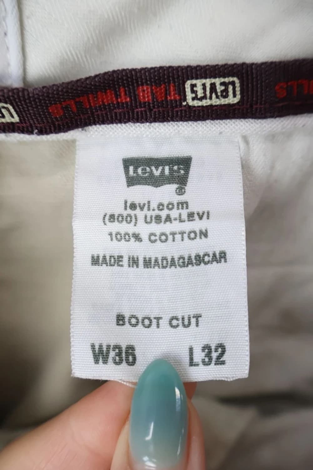 Levi’s Tab Twills Khaki Boot Cut Pants 상품이미지8