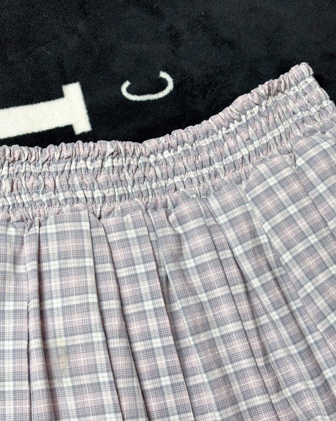 일본빈티지 클래식 플레어 체크 스커트 상품이미지4