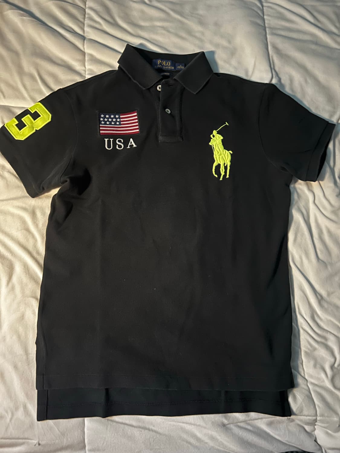 정품 폴로 랄프로렌 치프키프빅포니 USA🇺🇸블랙 카라티 상품이미지1