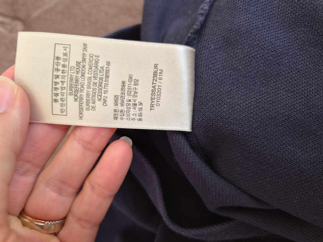 버버리 브릿 여성 반팔PK카라티셔츠 L사이즈 상품이미지9