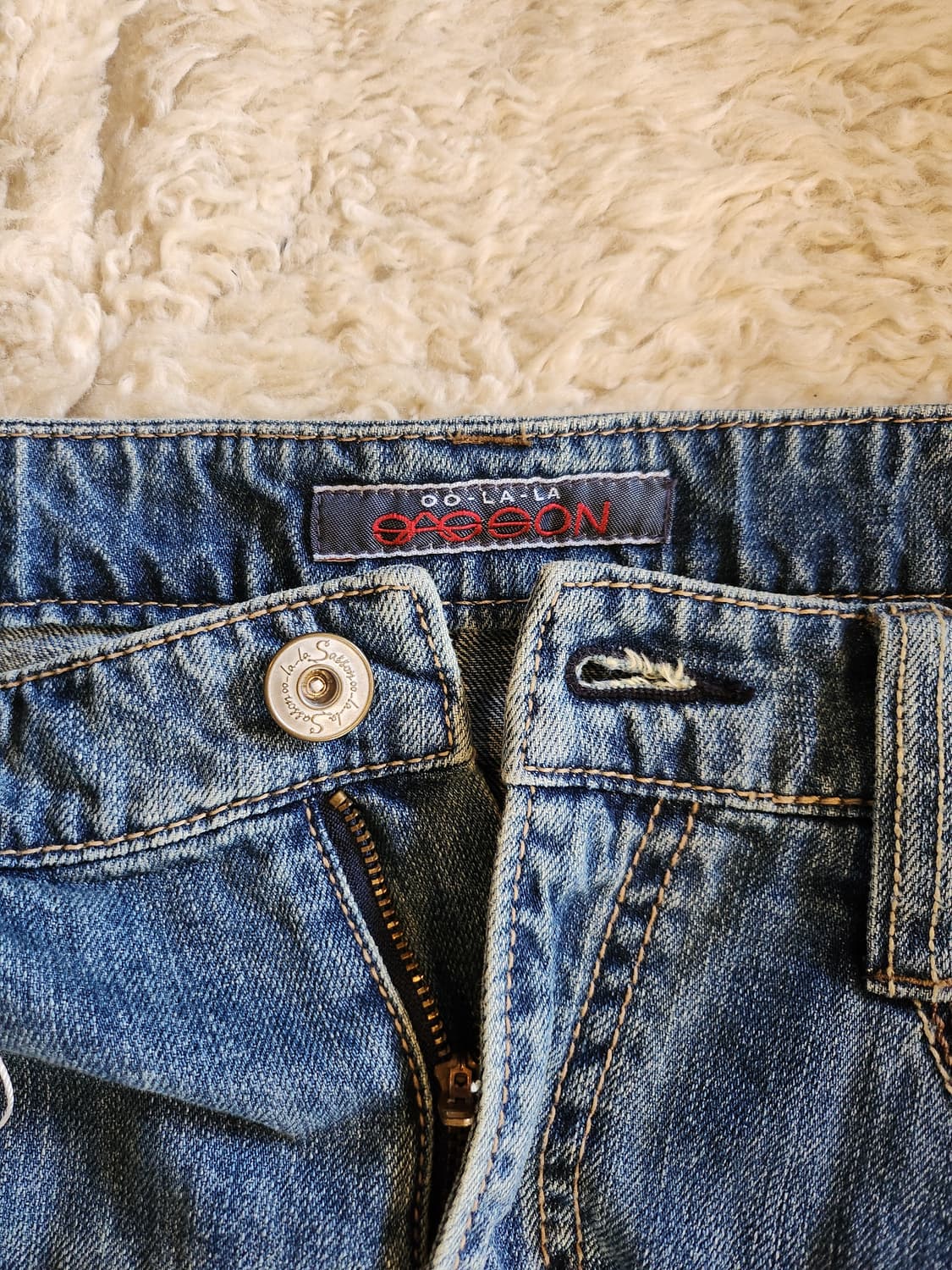 SASSON 데님 미니 스커트 상품이미지4