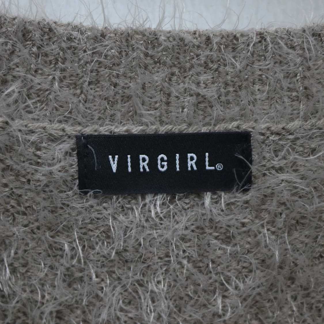 VIRGIEL 부클 브이넥 가디건 60891 상품이미지5