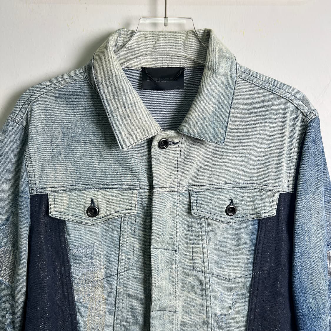 디젤 블랙 골드 자레디 패치 데님 자켓 44 상품이미지4