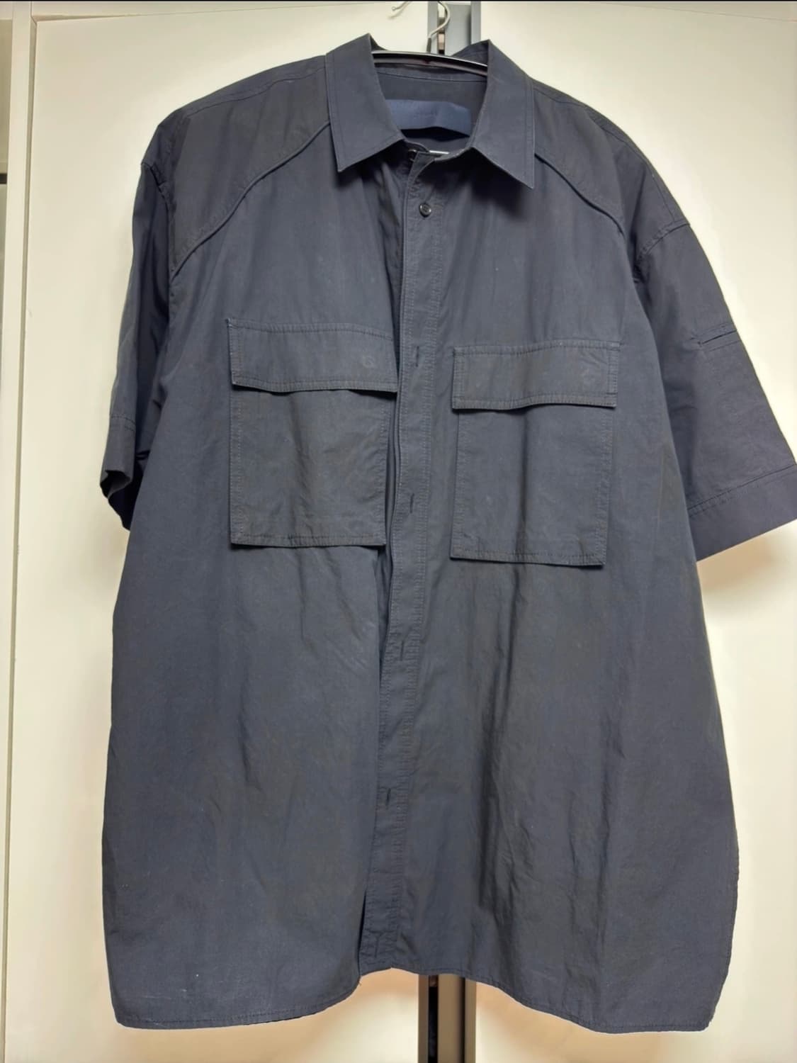 준지 레이어드 오버핏 반팔셔츠 48 (110) 상품이미지1