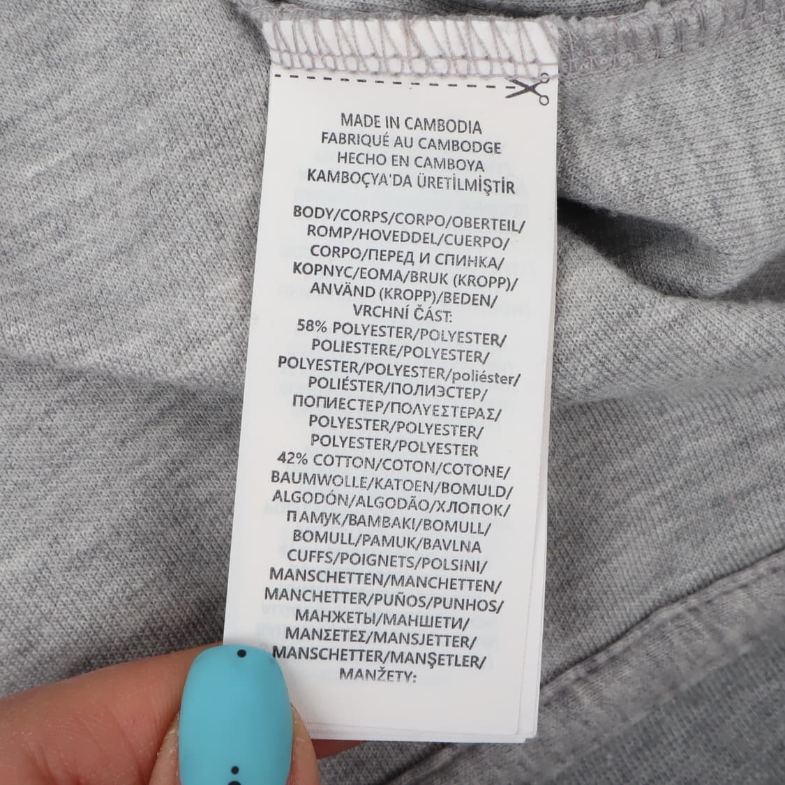 폴로 랄프로렌 헤더 그레이 코튼 폴리 후드티 상품이미지10