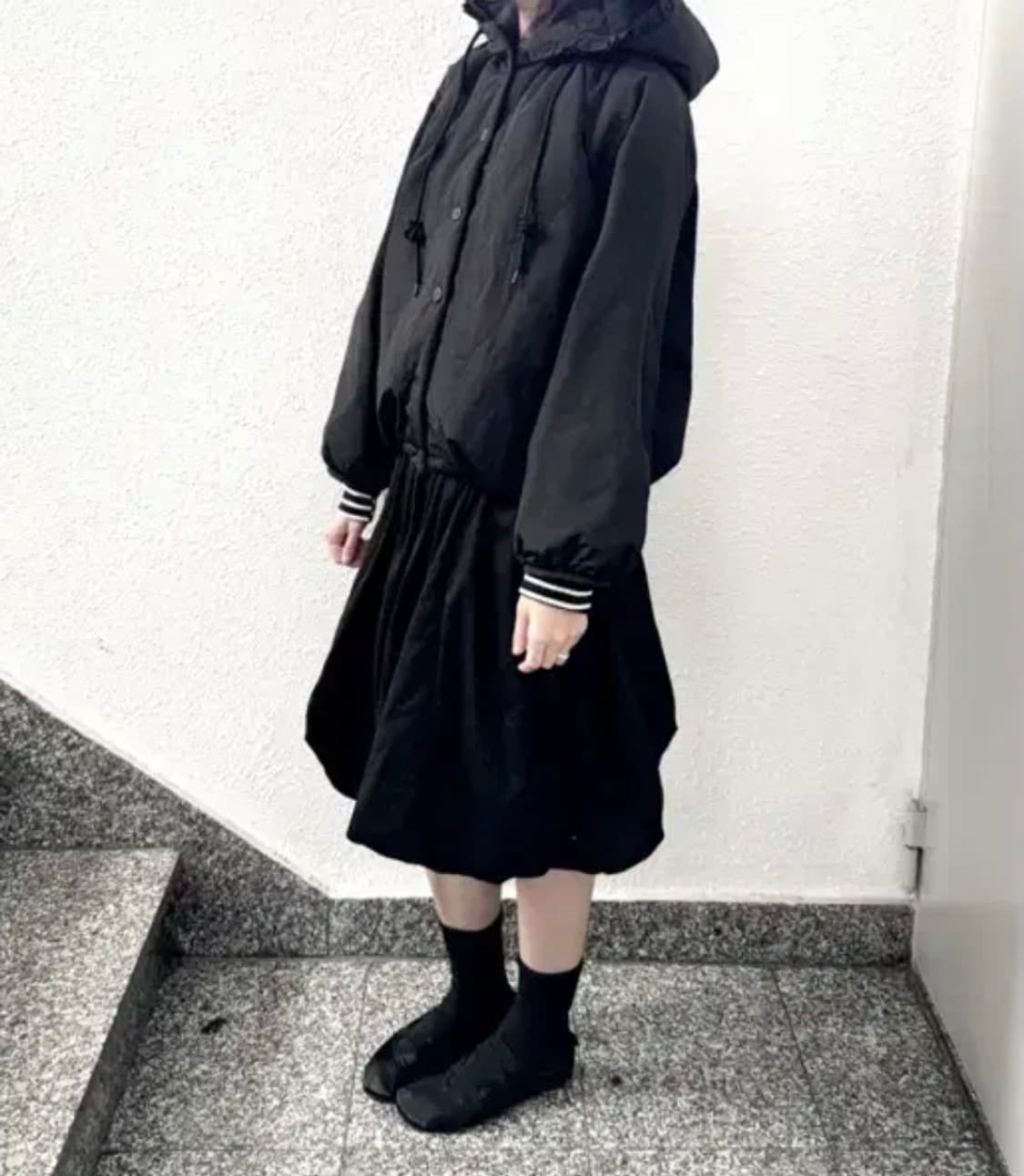 피에브레 프릴 후드 패딩집업 상품이미지1