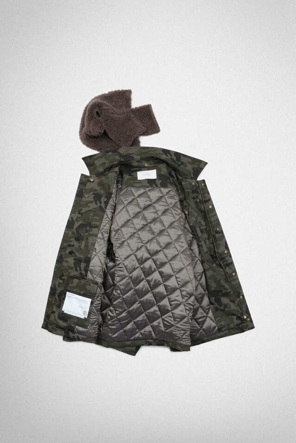 [새상품] yiyae 이예 시어링 워크 코트 - 카모 상품이미지5