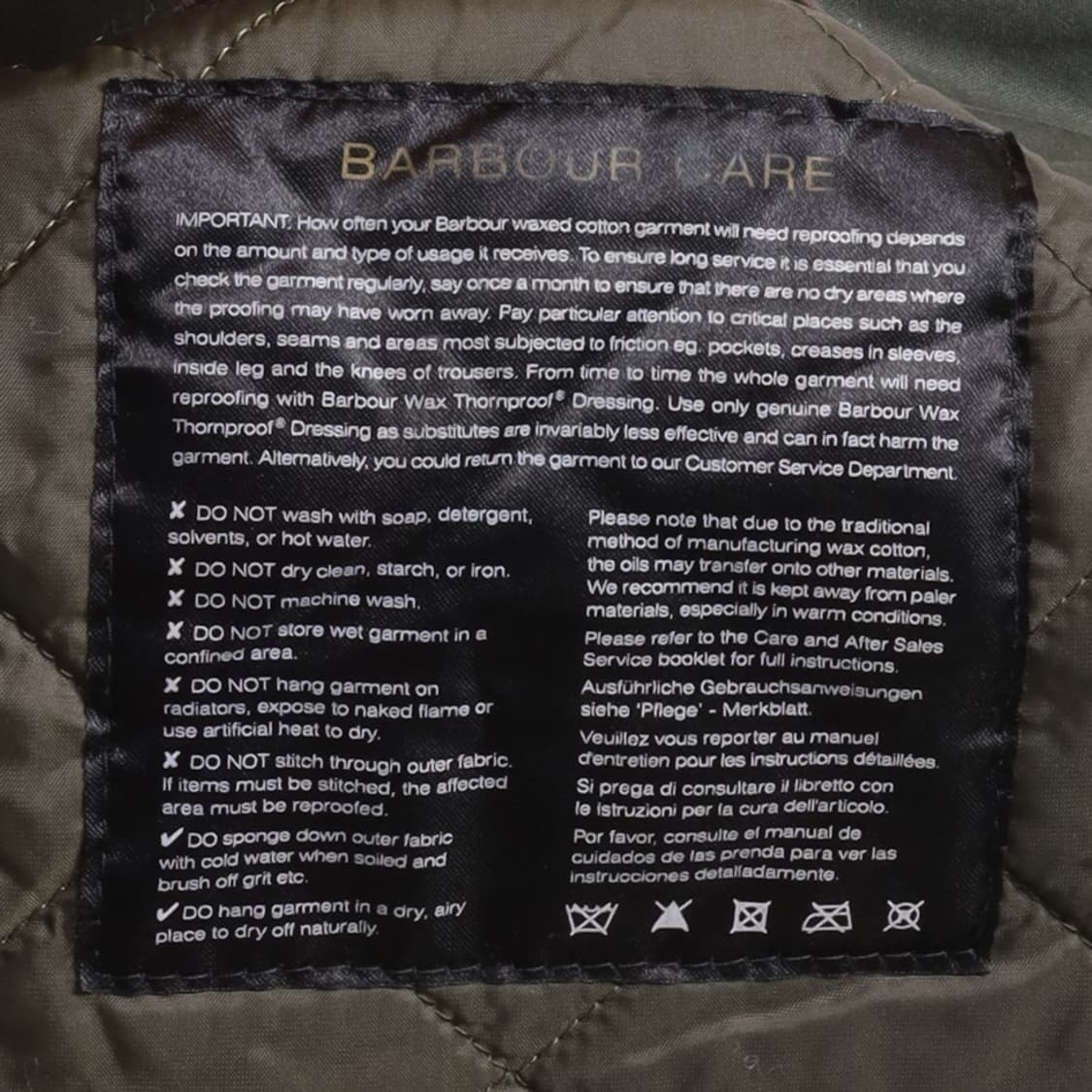 바버 Barbour International Duke Wax Jacket 상품이미지9