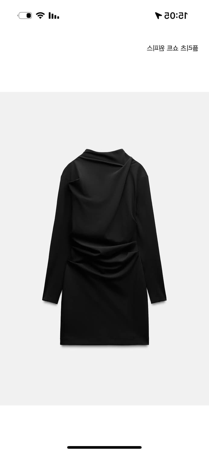 자라 zara 블랙 미니 드레스 원피스  상품이미지3