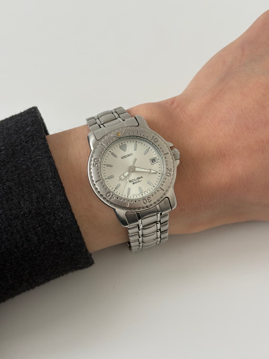 1990s Scuba Silver Diver Quartz 상품이미지9