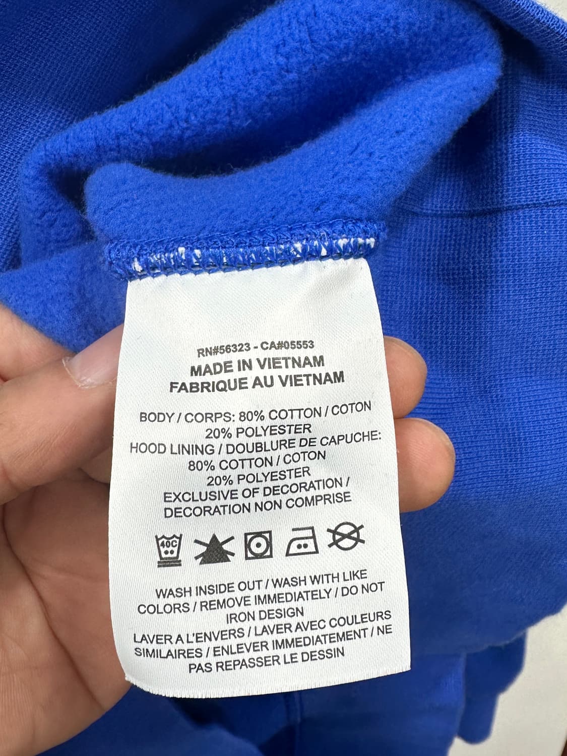 나이키 스포츠웨어 클럽 플리스 풀오버 후드 블루 M 상품이미지7