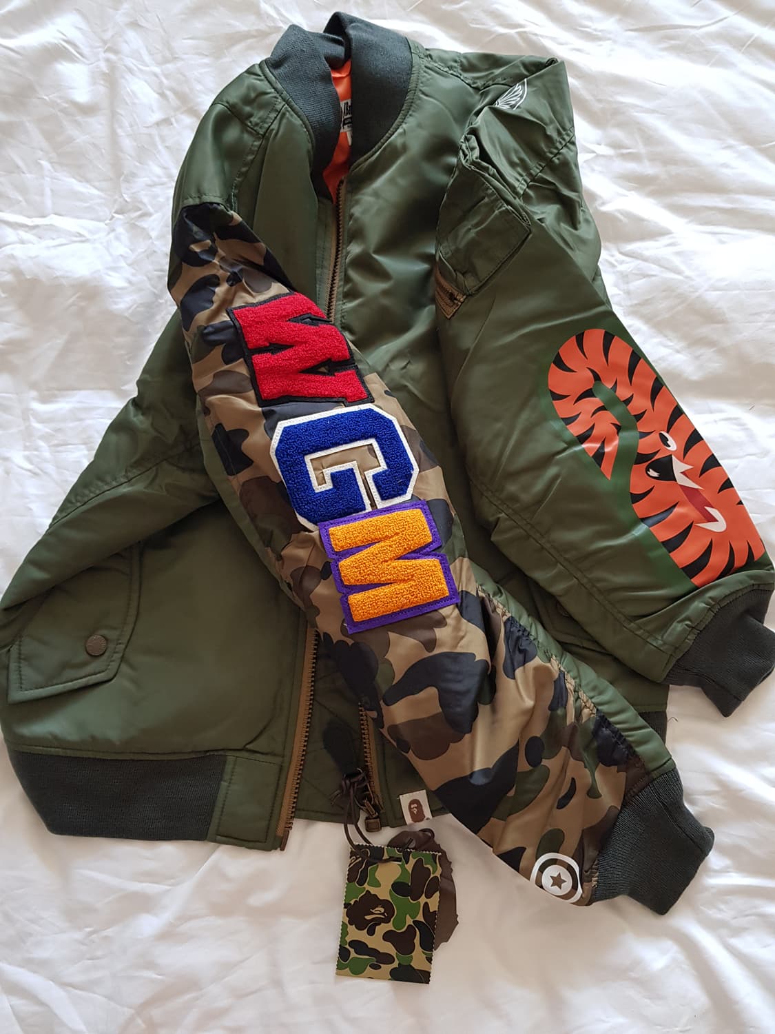 Bape  SHARK MA-1 bomber 쟈켓 상품이미지1