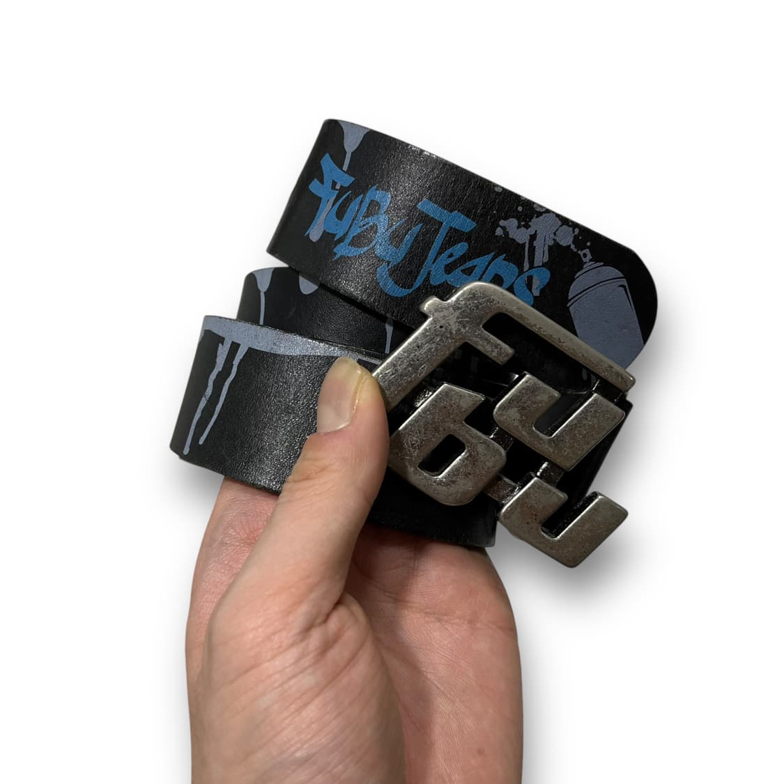 푸부 00s 페인티드 버클 올드스쿨 힙합 빈티지 벨트 상품이미지3