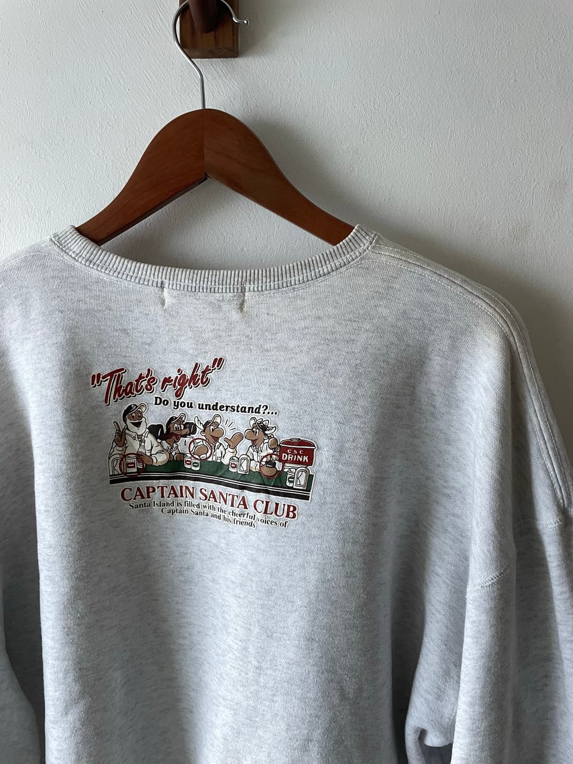 Vintage captain Santa Sweatshirt 상품이미지4