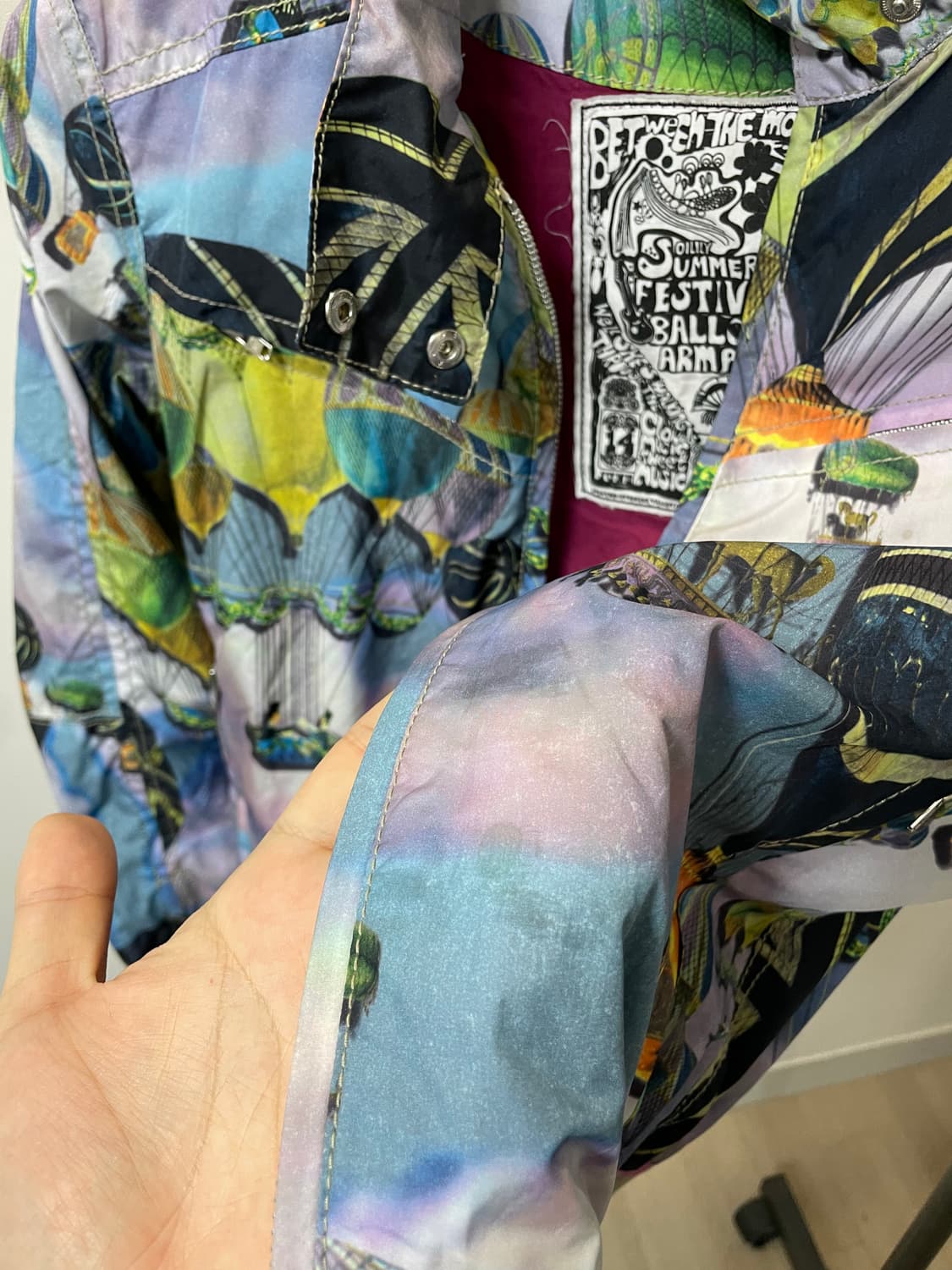 (38) Oilily 오일릴리 포인트 패턴 블루종 자켓 상품이미지8