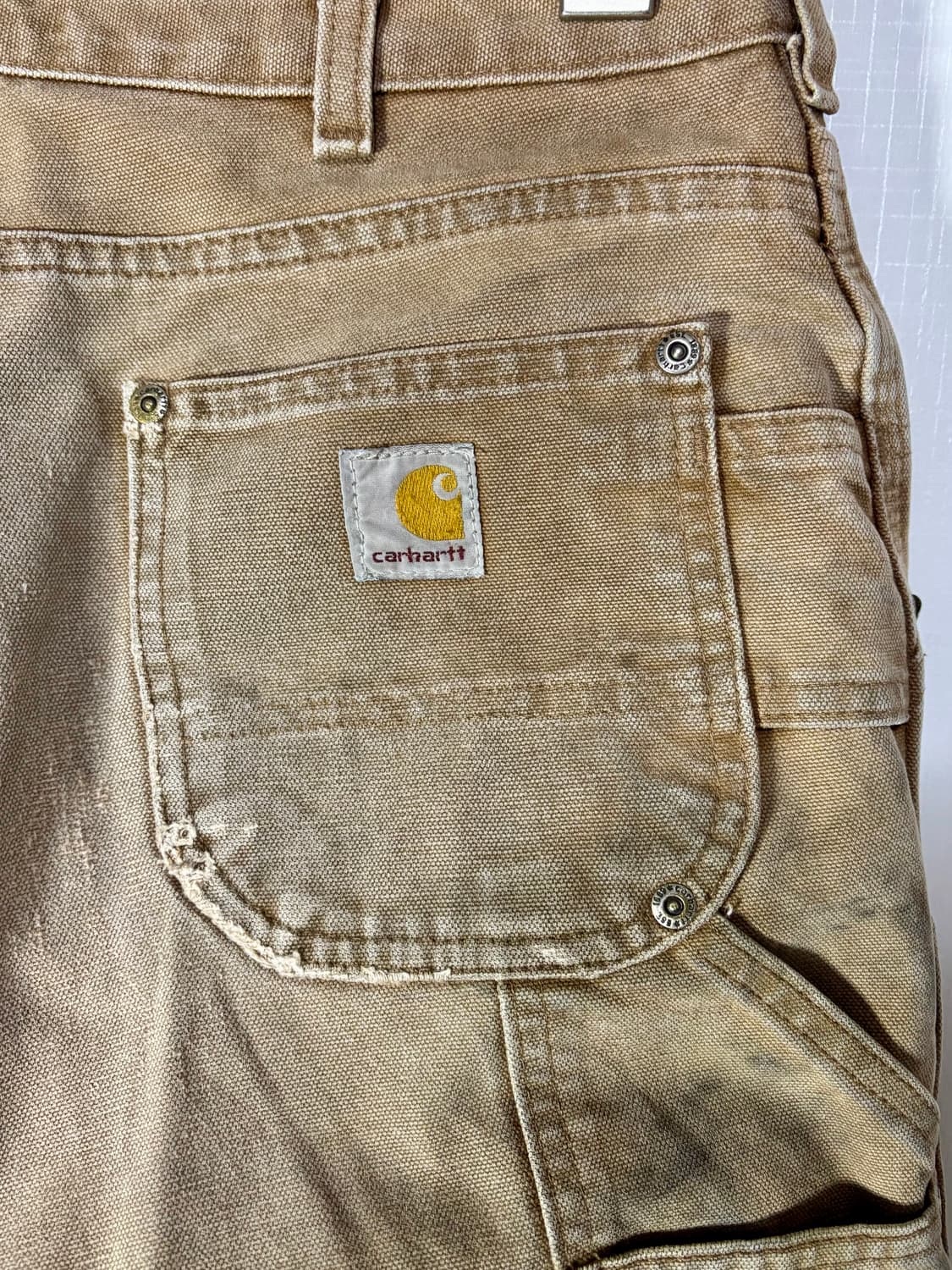 29)90s 칼하트 빈티지 더블니 워크팬츠 브라운 상품이미지4