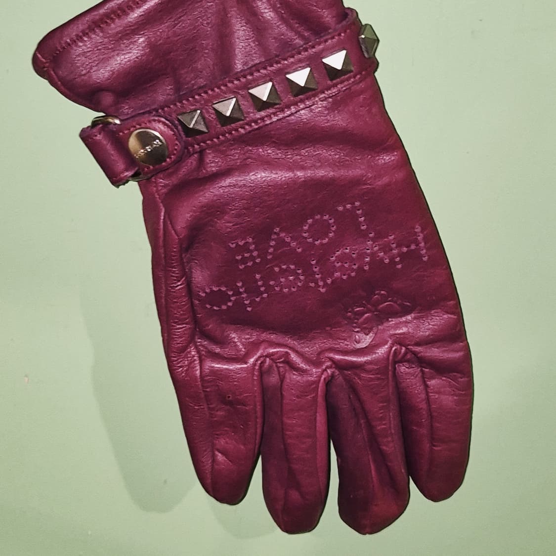 05s 히스테릭글래머 퍼플 레더 스터드 장갑 상품이미지10