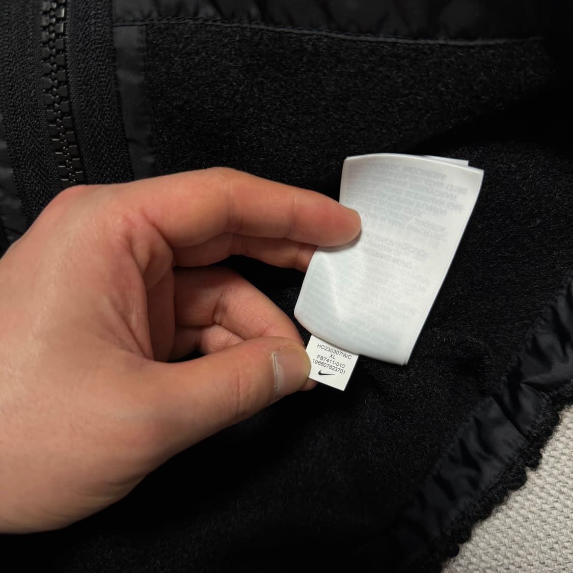 나이키 NSW 테크 팩 하이파일 플리스 자켓 블랙 상품이미지5