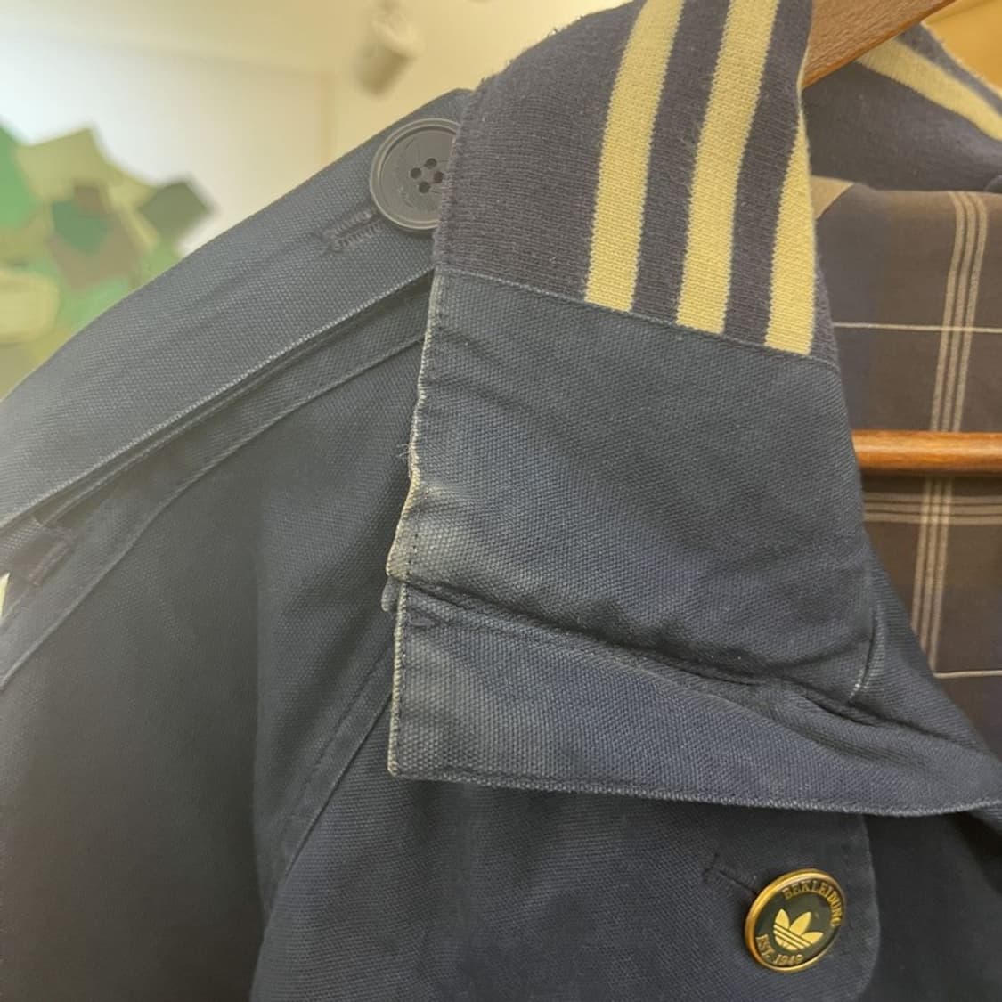아디다스 흑탭 올드스쿨 레트로 프레피 블루종 자켓 105 C09788 상품이미지10
