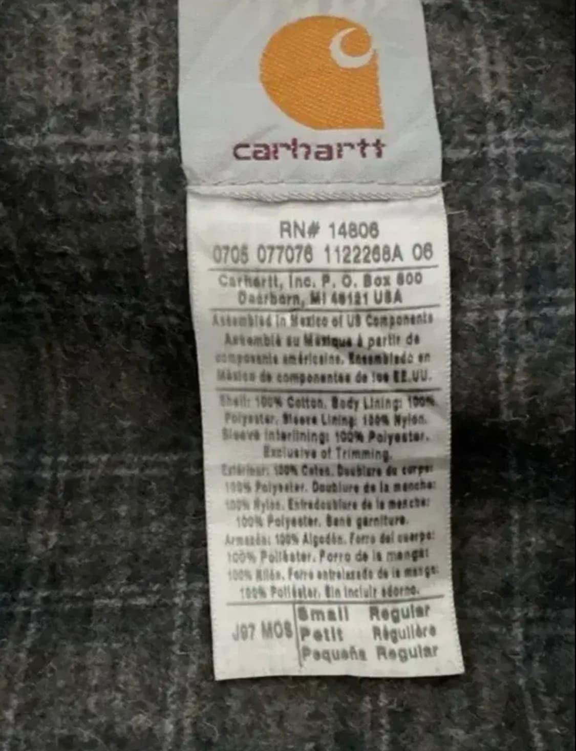 칼하트 디트로이트 j97 mos Small 사이즈 상품이미지10