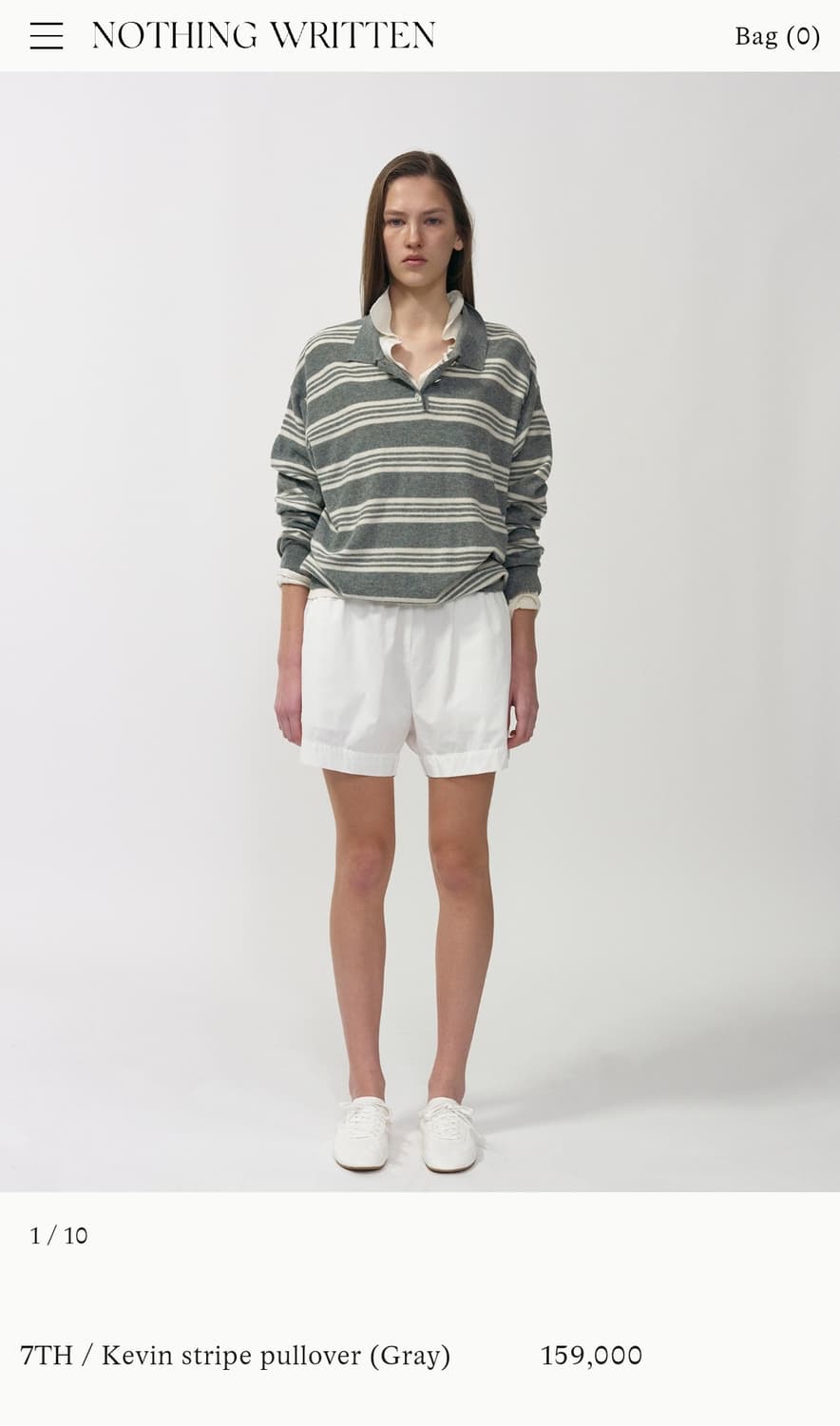 새상품/낫띵리튼 Kevin stripe pullover 상품이미지2