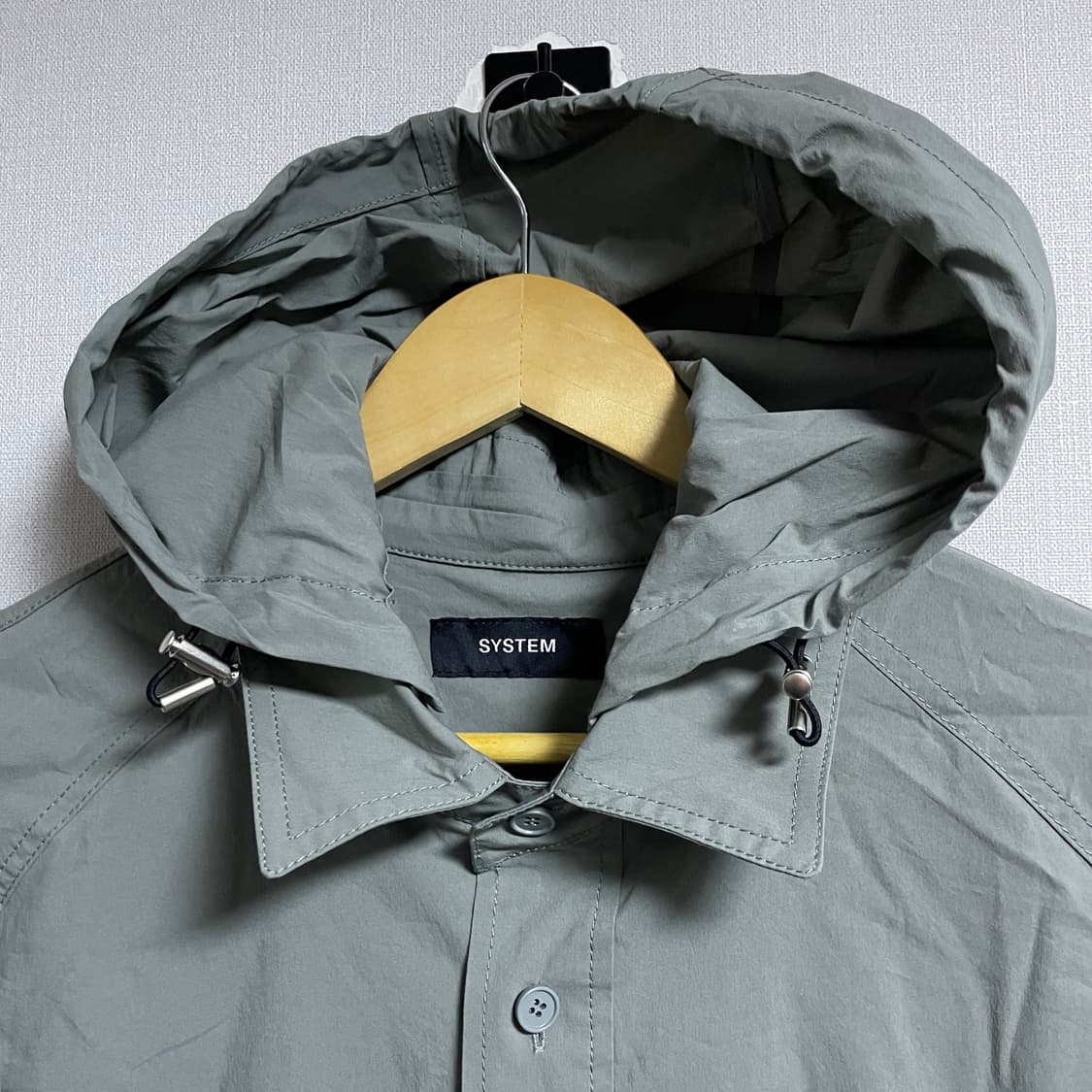 시스템 옴므 남성 후드 디테쳐블 셔츠 아우터 105 상품이미지3