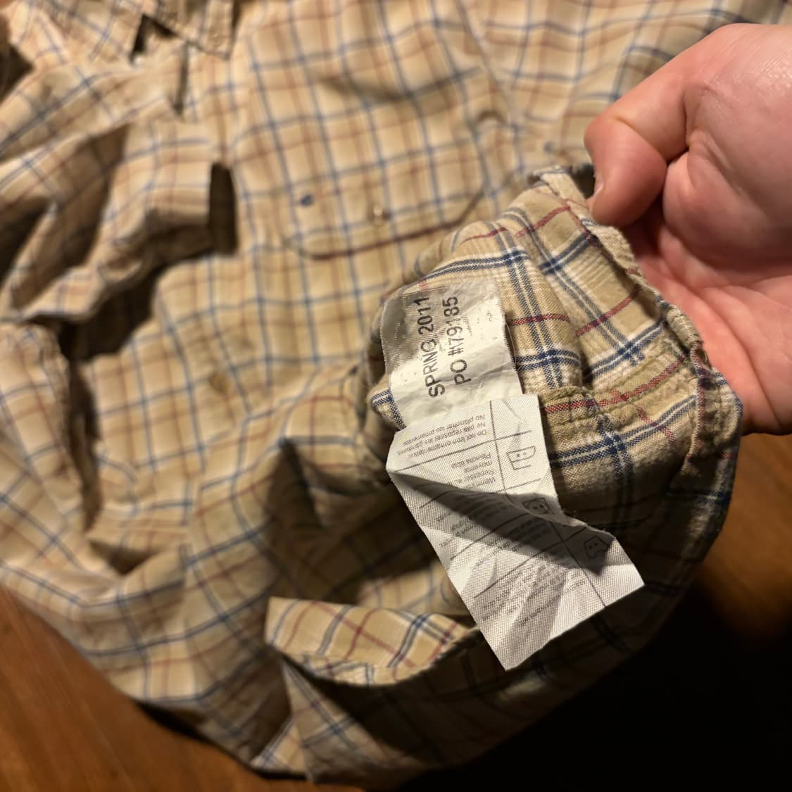 Carhartt beige check shirt xl 상품이미지5