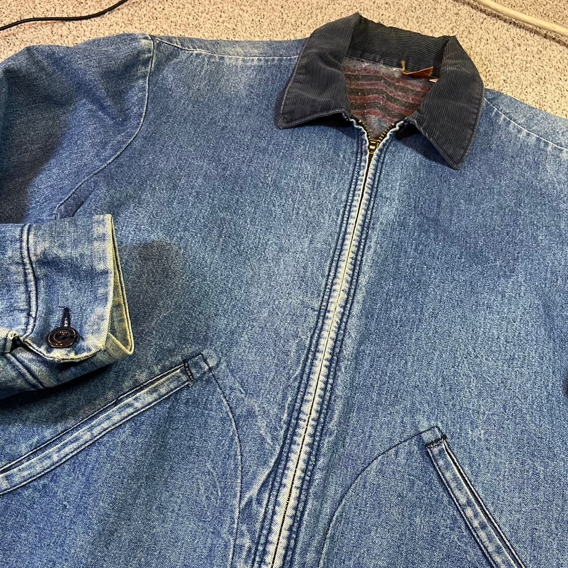70s 랭글러 빅벤 데님 워크웨어 자켓 상품이미지3