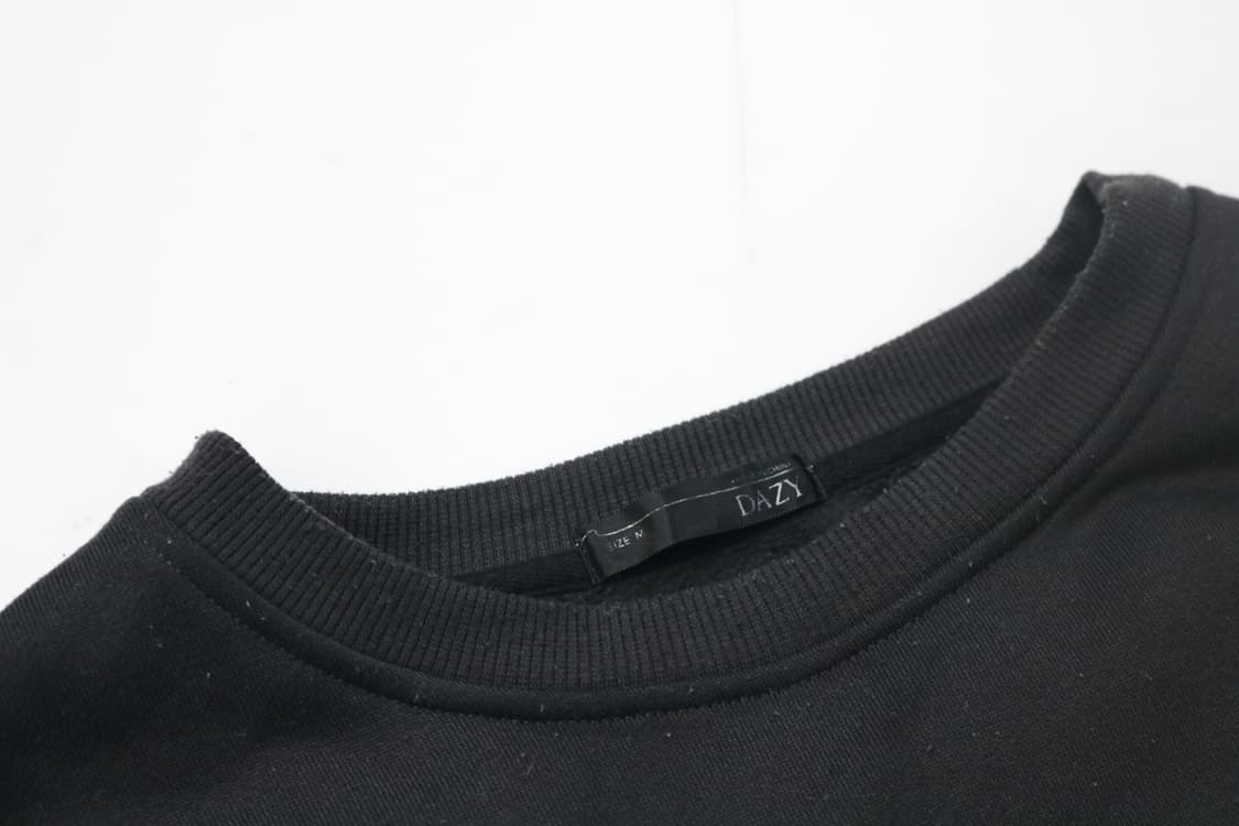 DAZY 데이지 빈티지 이글 락 그래픽 블랙 맨투맨 (M) 상품이미지4