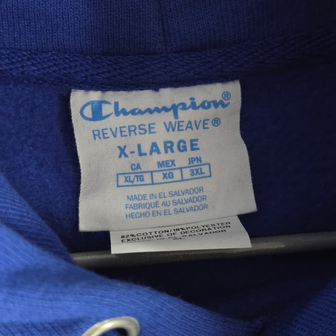 LACMA 챔피온 블루택 리버스위브 후드티  3XL  상품이미지5
