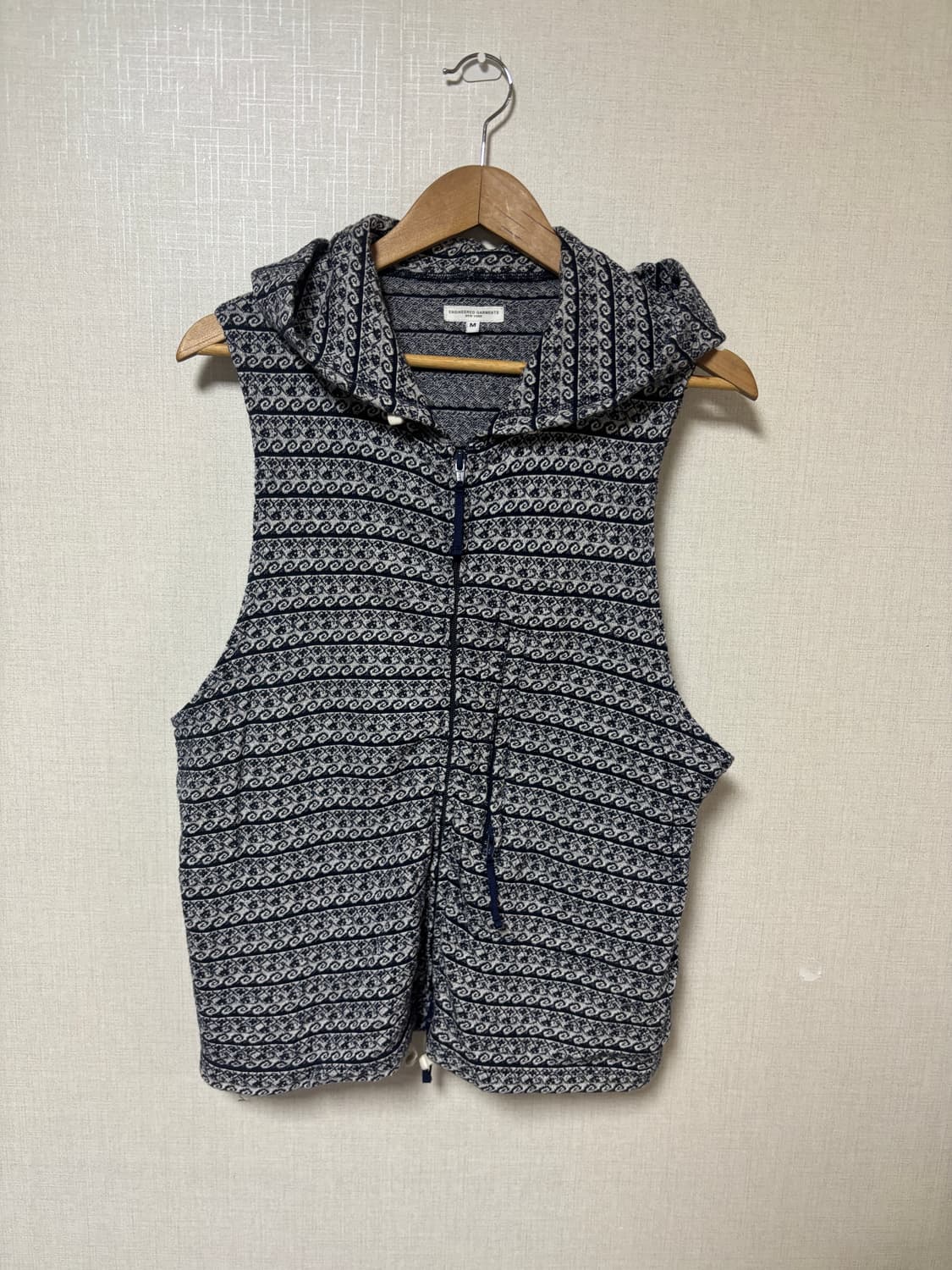 Engineered Garments 엔가 페이즐리 후드 베스트 상품이미지1