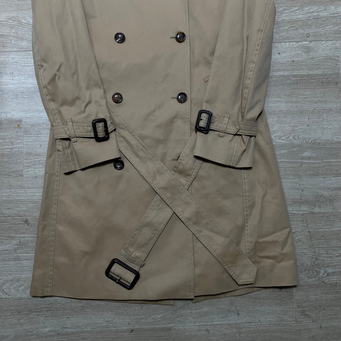 KEITH 키이스 코튼 더블 트렌치코트 [베이지] 82-88-160 상품이미지3