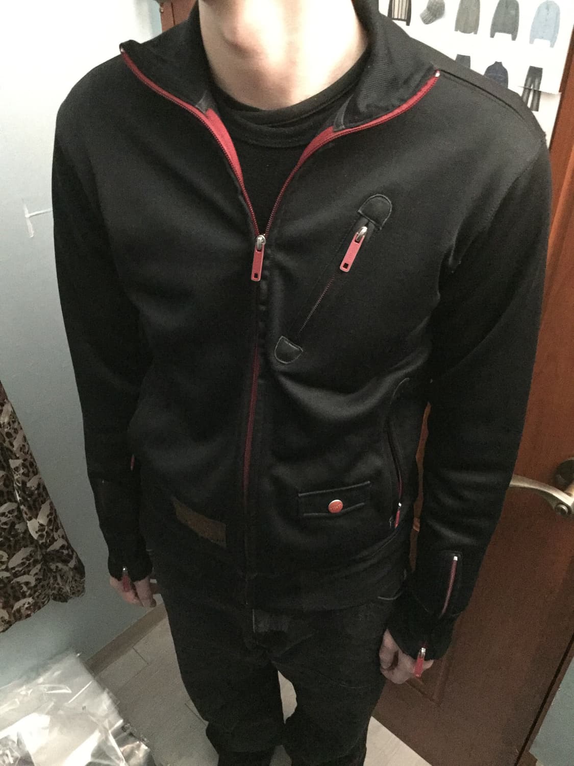 Diesel 2010s 레드 라인 집업 자켓 상품이미지2