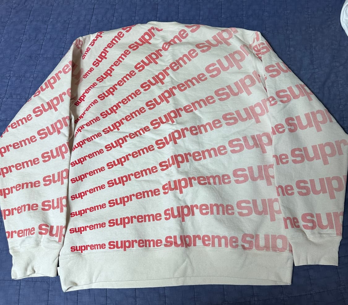 슈프림 20SS 레이디얼 맨투맨 화이트/레드 상품이미지2