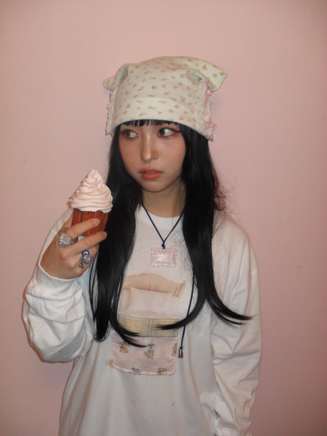 Secret Tooth Pillow Necklace (Pink) 상품이미지5