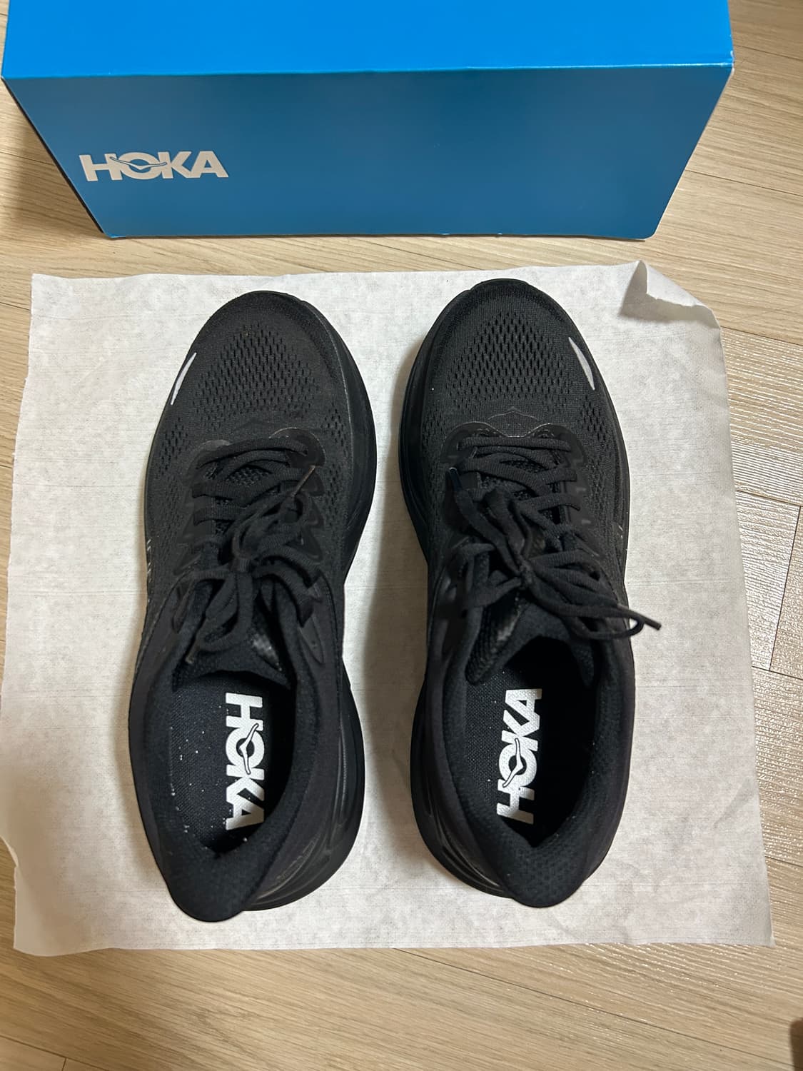 (1회착용) 호카 본디 9 블랙 - 레귤러 [275] 상품이미지2