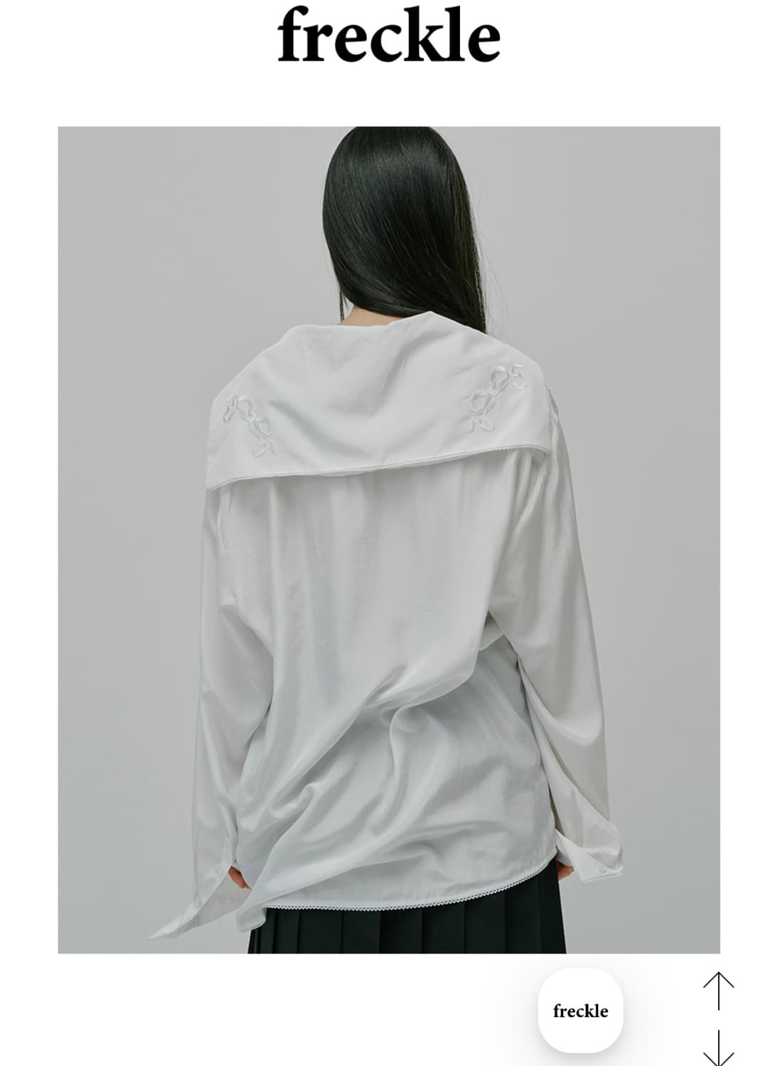 프레클 bow sailor collar blouse 상품이미지2