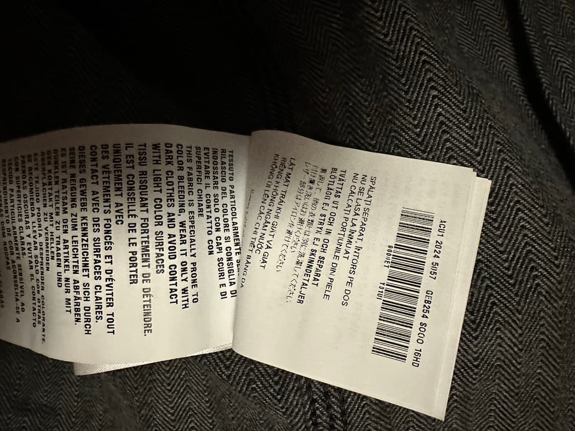 프라다 쉐브론 데님 자켓 XL 상품이미지3