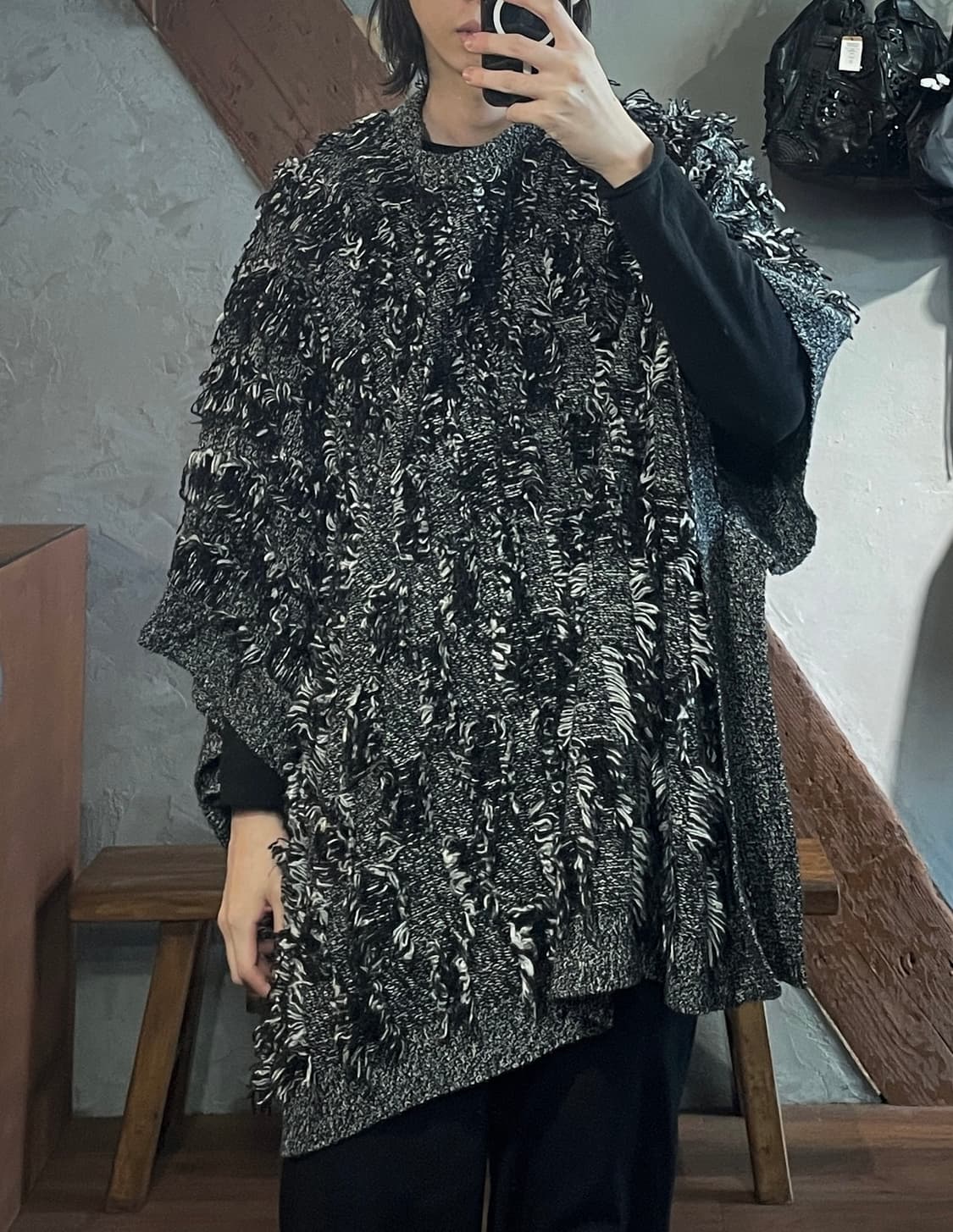 알렉산더 맥퀸 프린지 케이프 상품이미지3