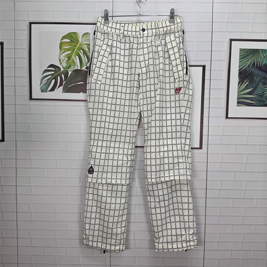 마스터버니 에디션 하운드투스 패턴 레인 골프 바지 팬츠 27~28사이즈 상품이미지1