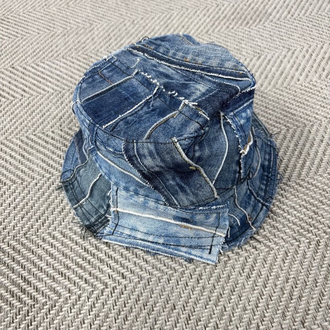 패치워크 데님 버킷햇 v2425 상품이미지1