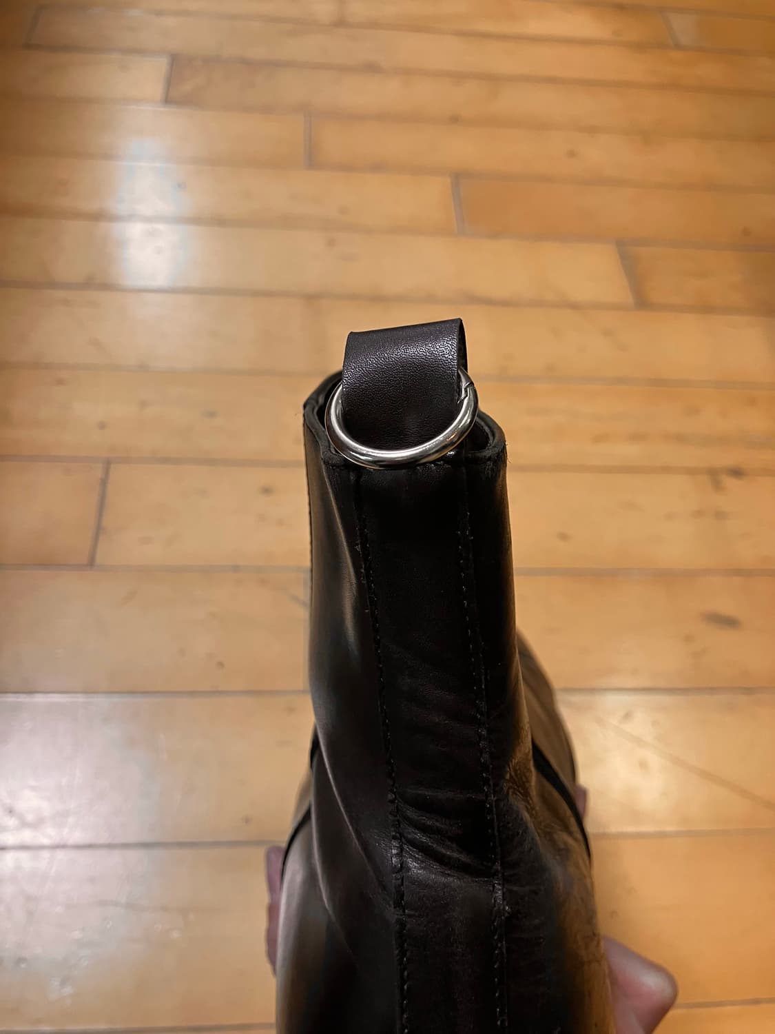 Whoop de doo 훕데두 스퀘어 메탈 힐 집업 부츠 (275) 상품이미지4