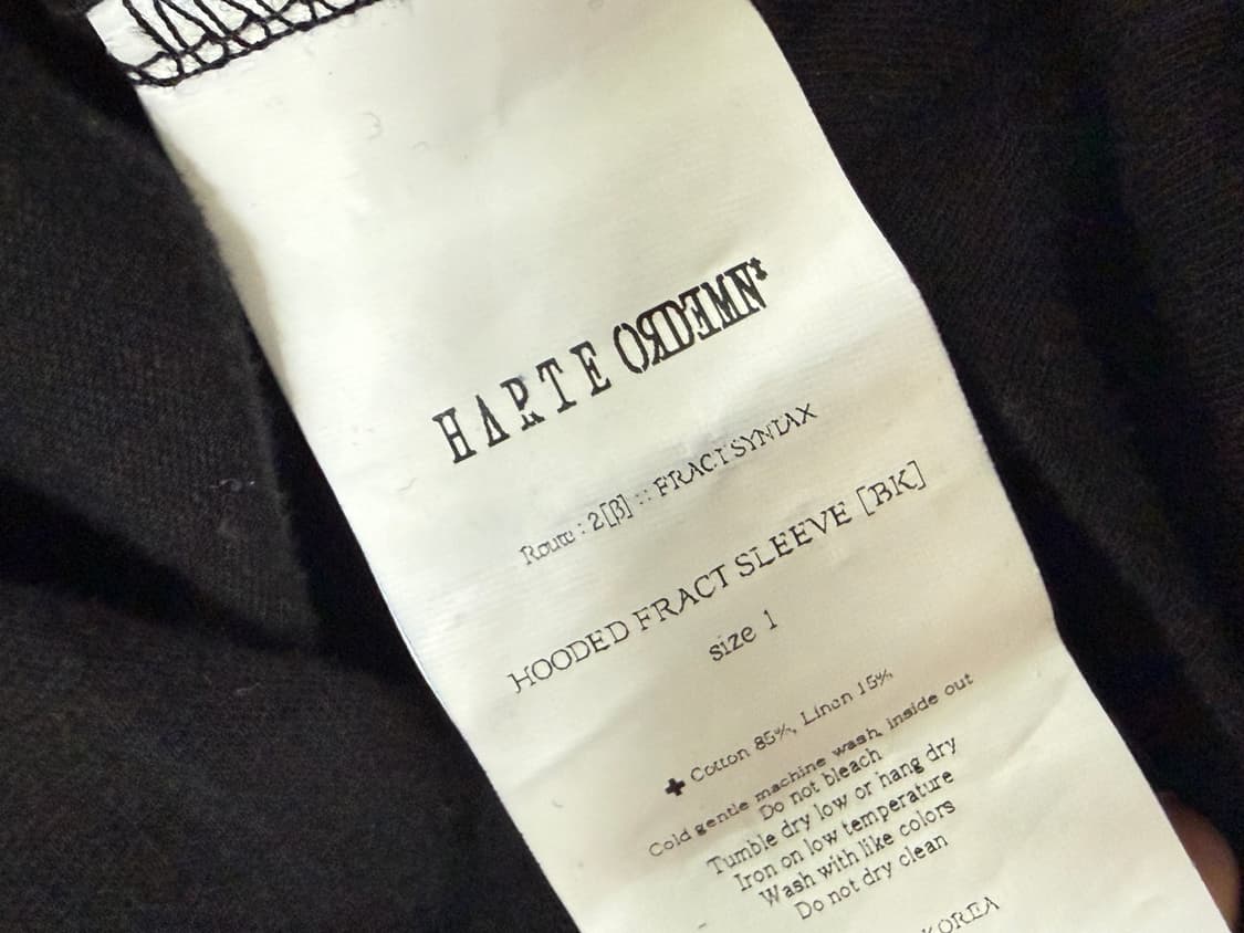 HARTEORDEMN Hooded Fract Sleeve 상품이미지6