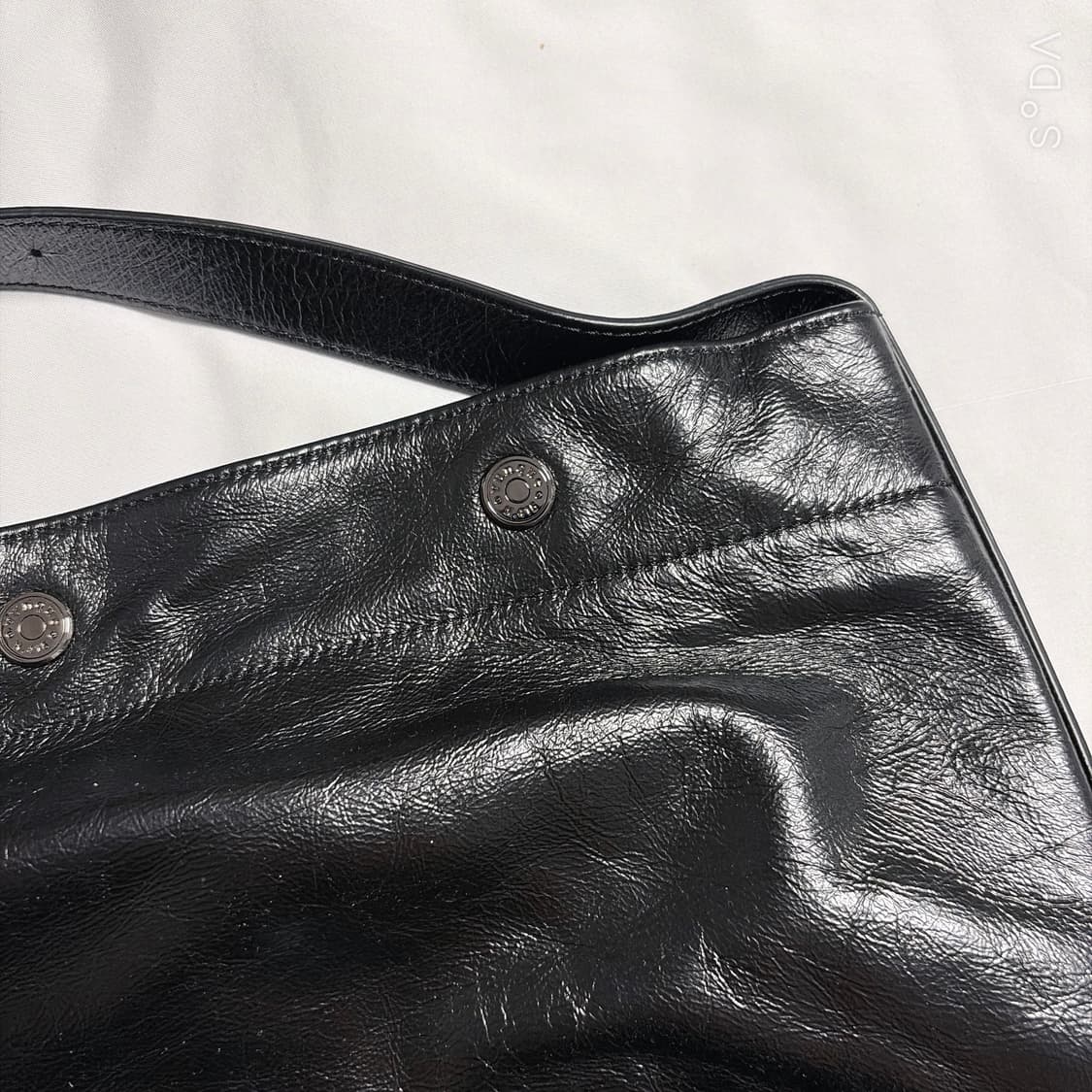 분크 퍼펙 버튼 업 소프크 호보 상품이미지5