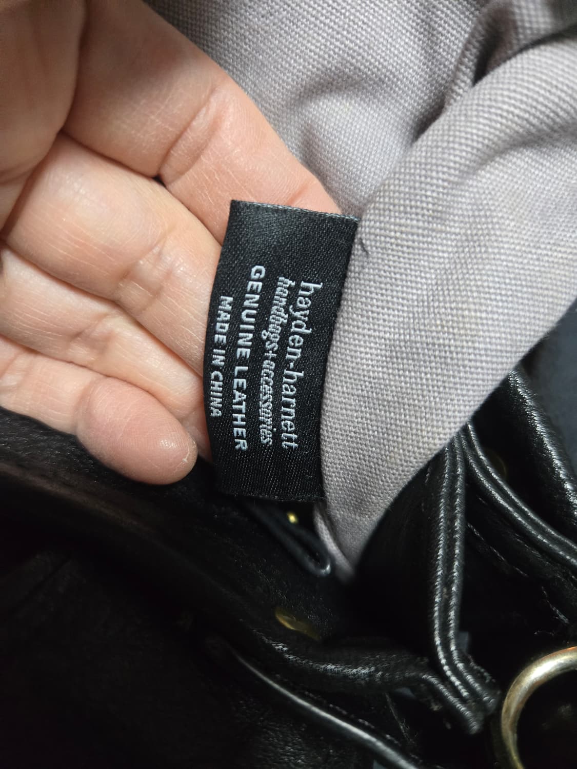 하이덴 하넷 블랙 가죽 크로스백 상품이미지5